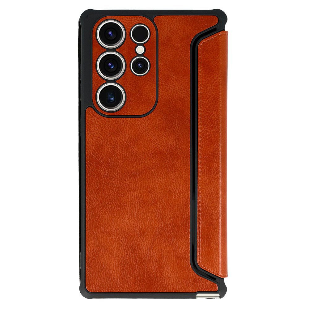 Razor Leather Book Case for Samsung Galaxy S23 Plus brown