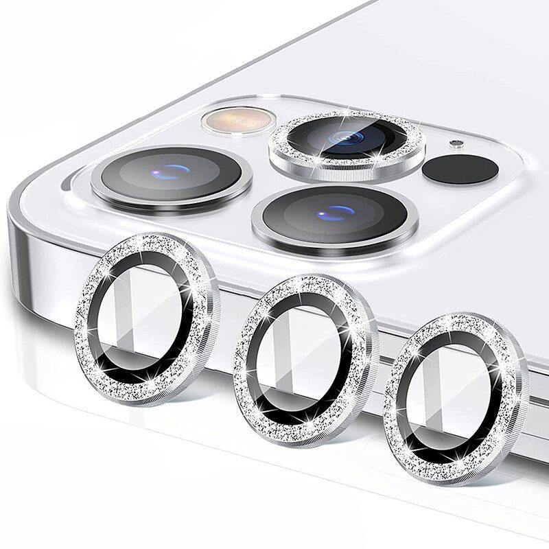 foto_add-223873 Tempered Glass HARD DIAMOND for camera (LENS) for Iphone 13 Pro/13 Pro Max silver (lens 3 pieces)