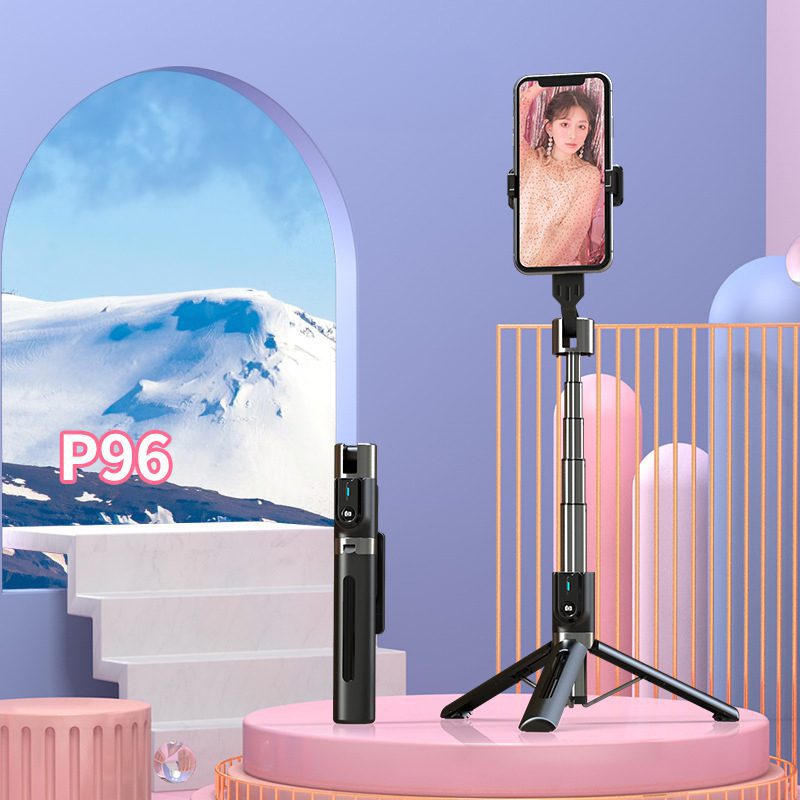 foto_add-231942 Selfie Stick - with detachable bluetooth remote control and tripod - P96 BLACK