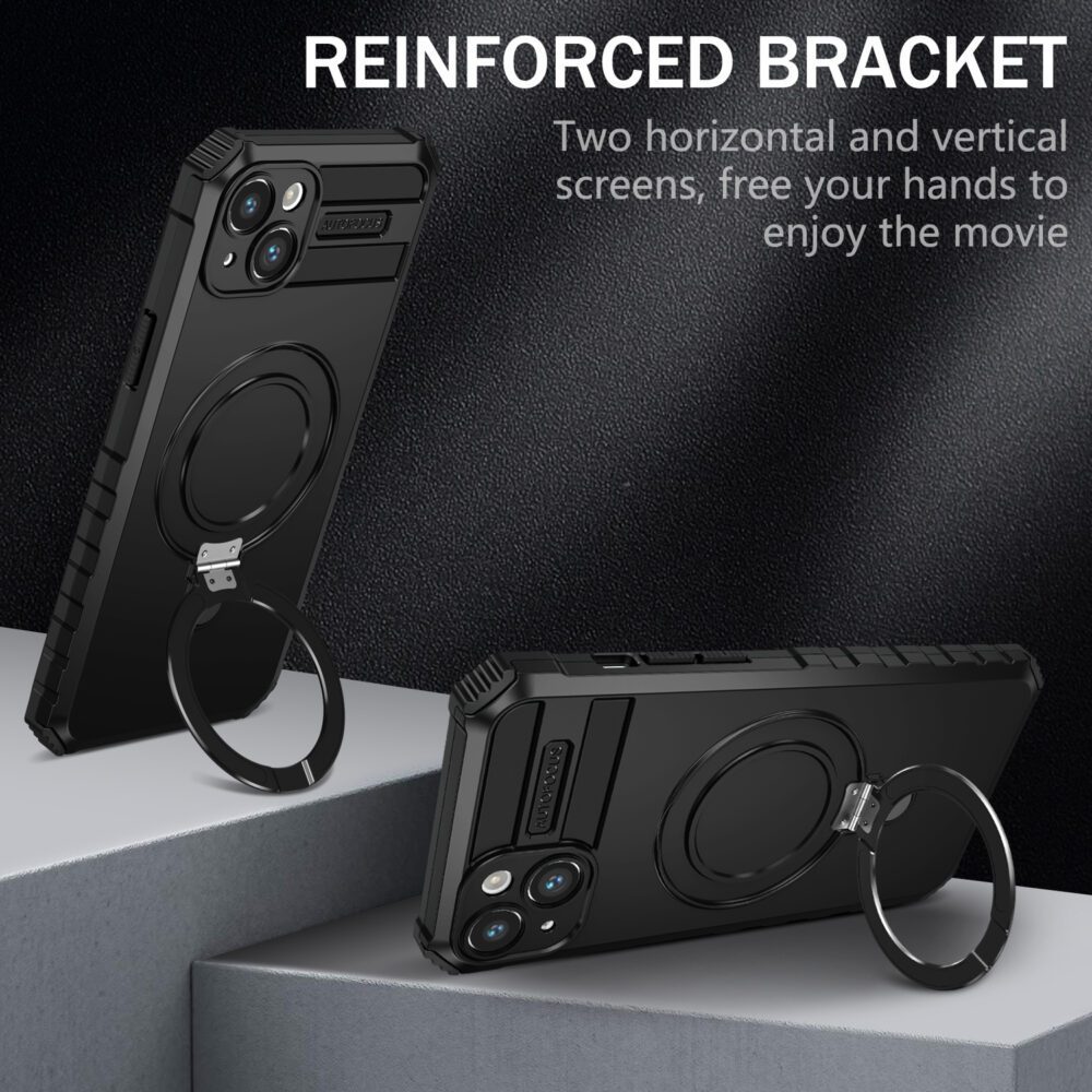 foto_add-237291 Tel Protect Armor Magsafe Metal Ring Case for Iphone 15 Plus black