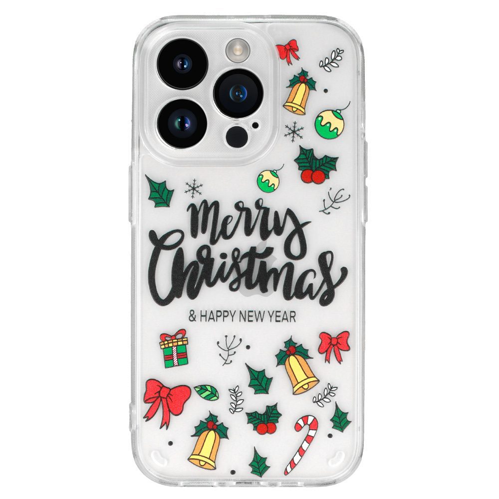 TEL PROTECT Christmas Case for Samsung S23 Design 3 Clear