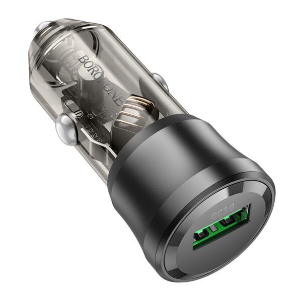 Borofone Car charger BZ23 Noble - USB - QC 3.0 18W 3A black
