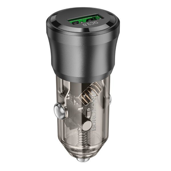 Borofone Car charger BZ23 Noble - USB - QC 3.0 18W 3A black