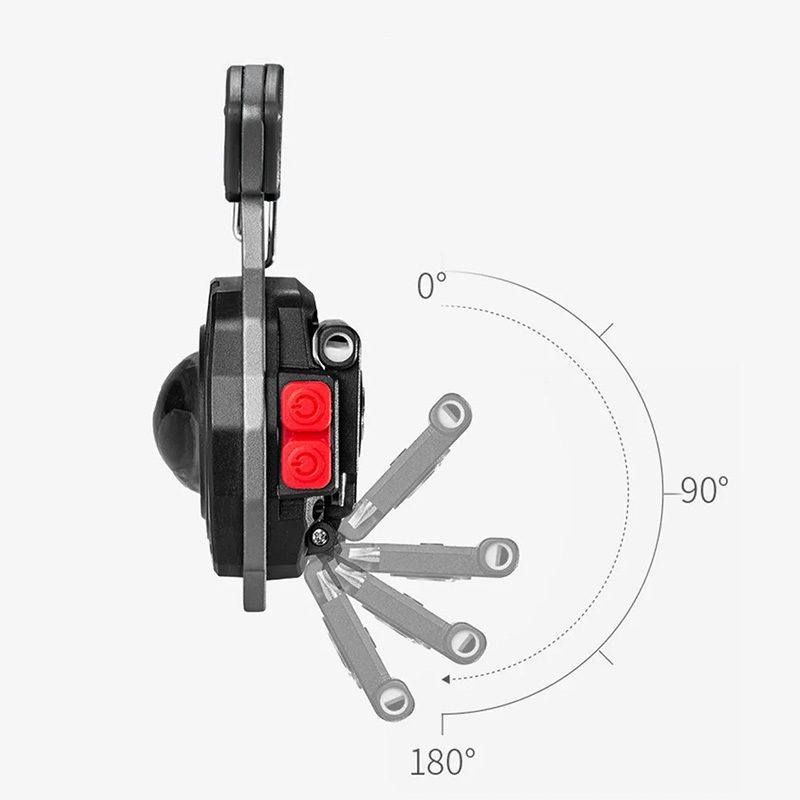Mini flashlight LED keychain W5147 Type C with 2 screwdriver bits blue