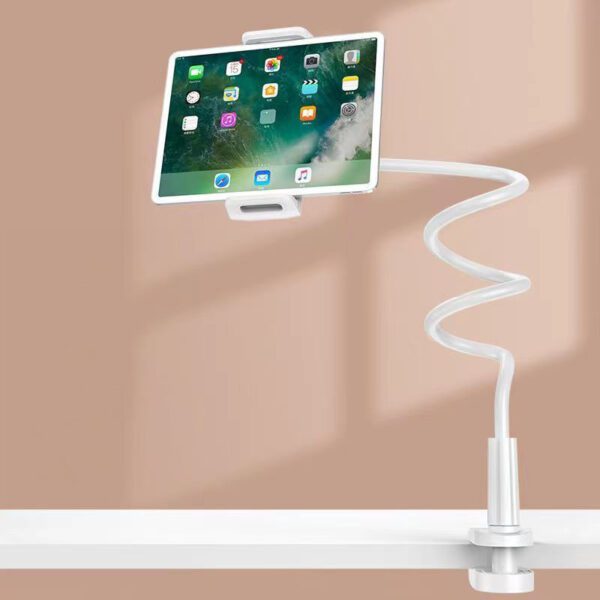 Flexible desktop holder white