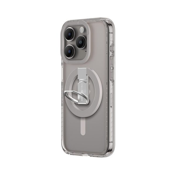 Amazing Thing Titan Pro Mag Ring Grip Case 10FT IP156.7PTRGY for Iphone 15 Pro Max titanium