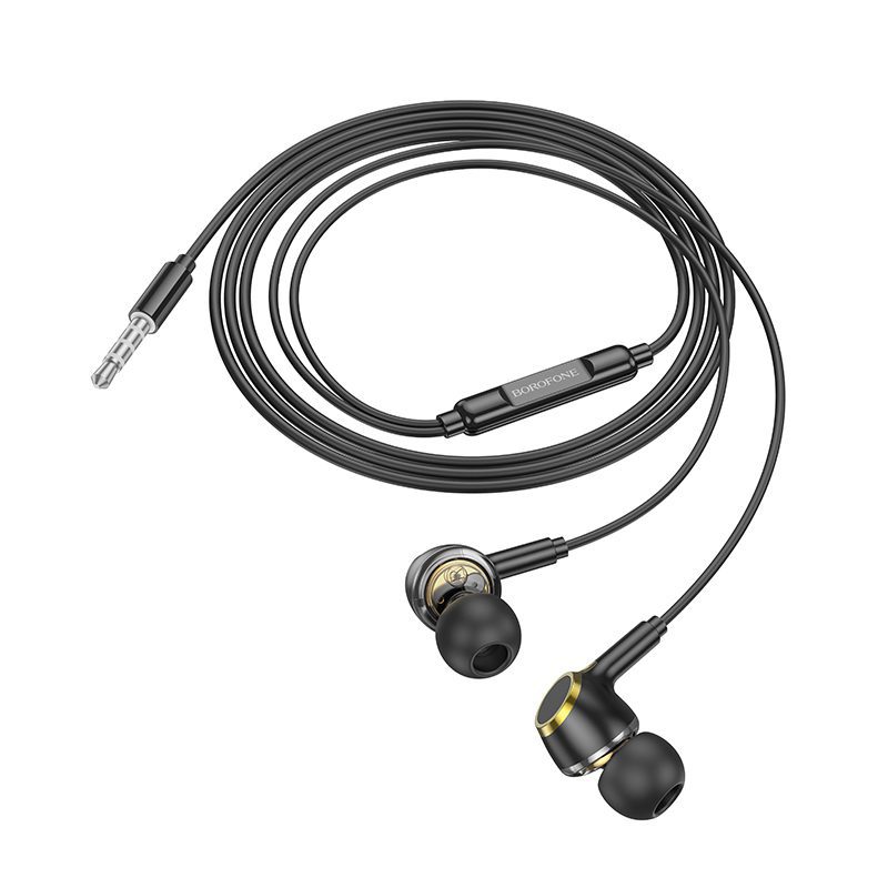 Borofone Earphones BM90 Miller with microphone black