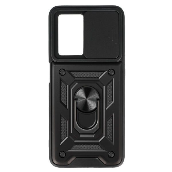 Slide Camera Armor Case for Oppo A57 Black