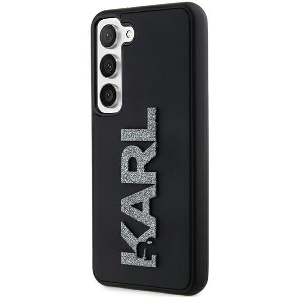 foto_add-279597 Original Pouch KARL LAGERFELD  hardcase 3D Rubber Glitter Logo KLHCS24S3DMBKCK for Samsung Galaxy S24 black