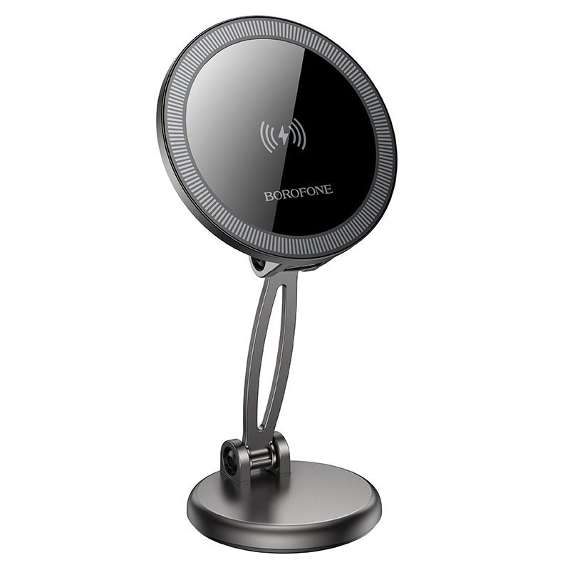Borofone Car holder BH218 Star magnetic with induction charging to dashboard black