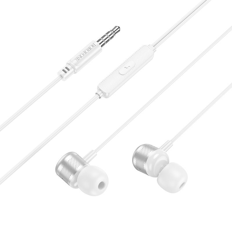 foto_add-286865 Borofone Earphones BM93 Platinum with microphone silver