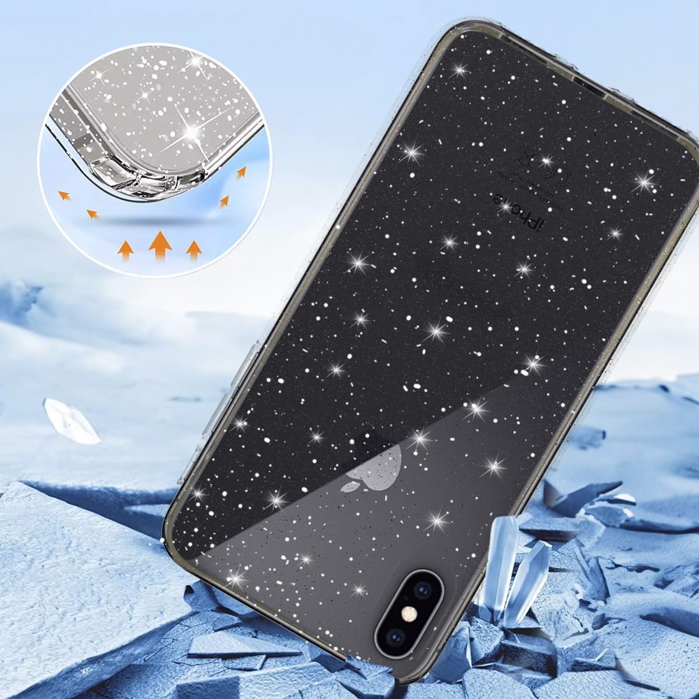 foto_add-287224 Crystal Glitter Case for Iphone X/XS (5,8") Silver