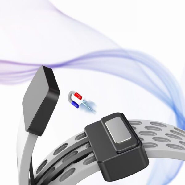 Universal silicone loop 22mm design 2 light pink