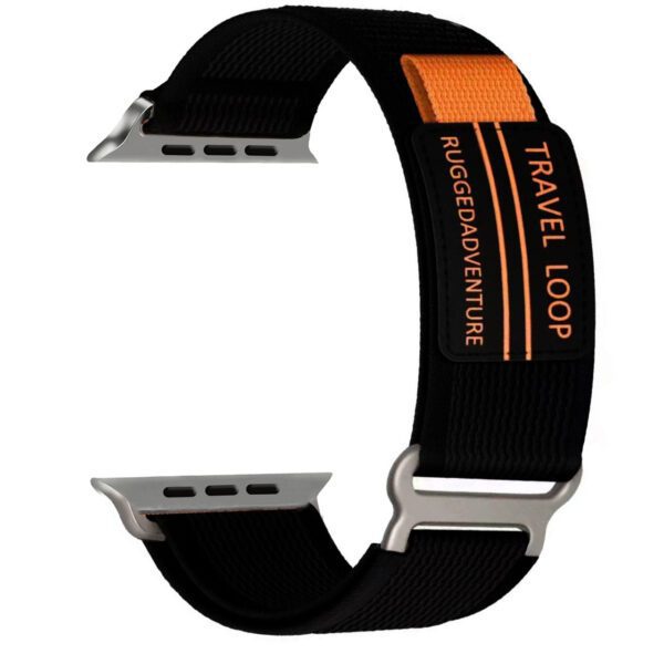 Nylon loop for Apple Watch 42/44/45/49 design 3 black