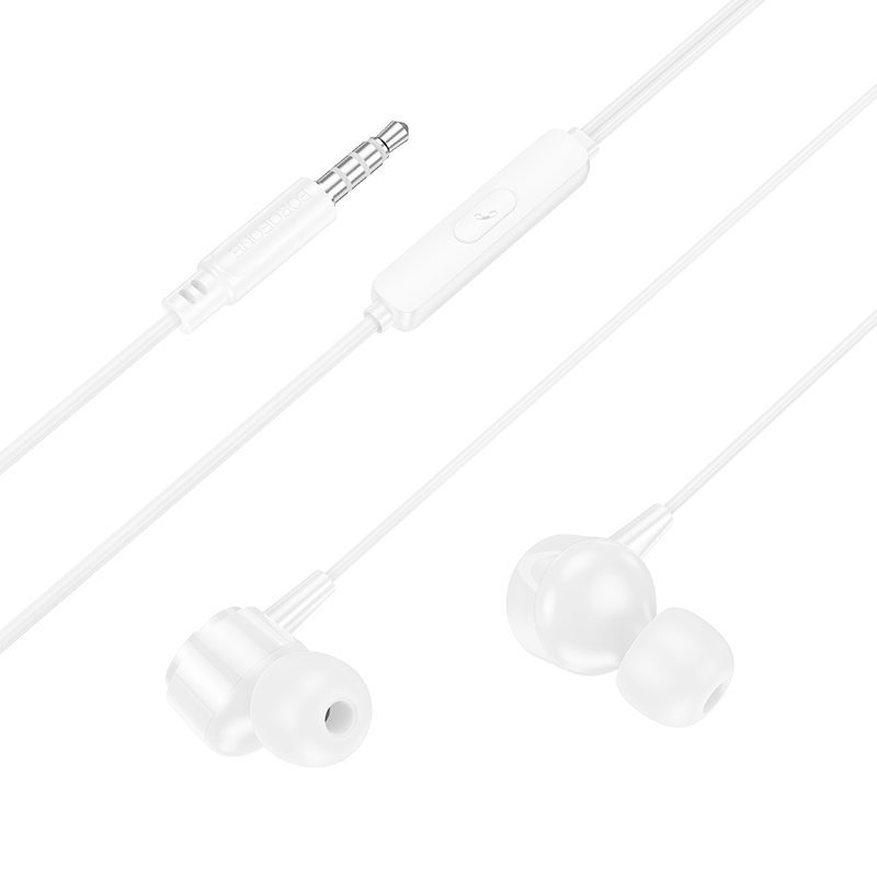 Borofone Earphones BM94 Sonar with microphone white