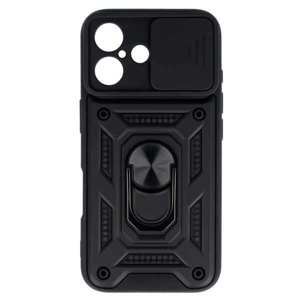 Slide Camera Armor Case for Iphone 16 Black