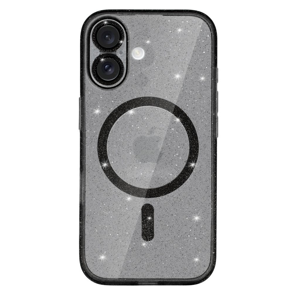 foto_add-292412 Glitter Magsafe Case for Iphone 16 black clear
