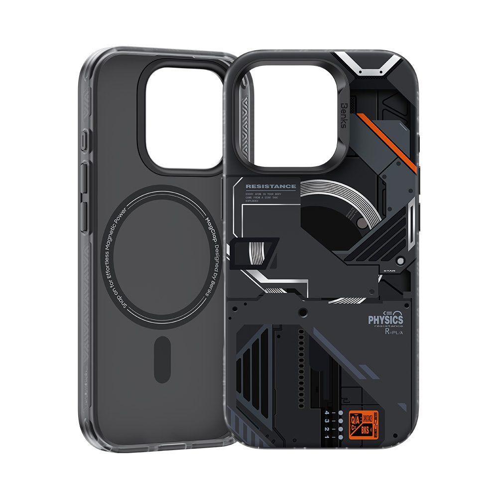 Benks Magnetic Mecha Series Case for Iphone 16 Pro Max black