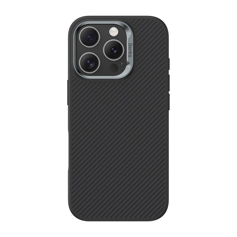 foto_add-293682 Benks Magnetic Armor Pro Kevlar Case Metal Frame 600D (A066) for Iphone 16 Pro Max black