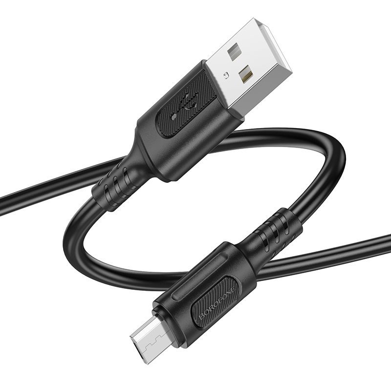 Borofone Cable BX111 Feliz - USB to Micro USB - 2,4A 1 metre black