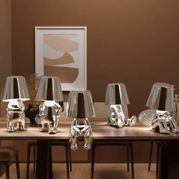 Night lamp Silver Man design A