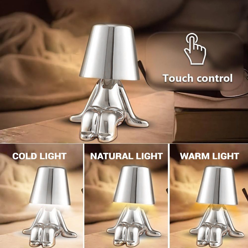 Night lamp Silver Man design B