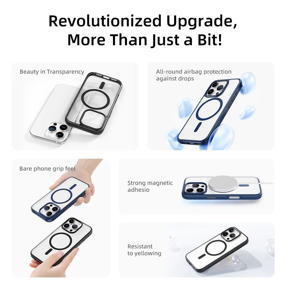 foto_add-298935 Rock Guard Series Magnetic Case for Iphone 16 Pro Max transparent-grey