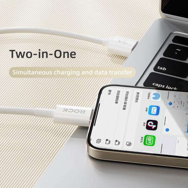 Rock Cable P8 Basic Series - USB to Type C - PD 27W 2A 1 metre white