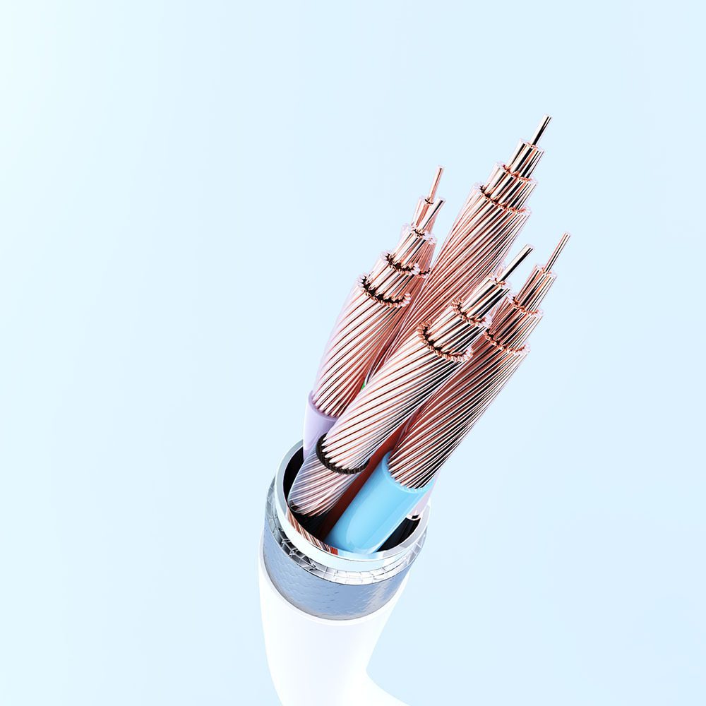 Rock Cable Simple Series - USB to Lightning - 2,4A 2 metres white