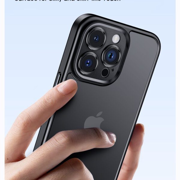 Rock Guard Touch Matte Series Case for Iphone 15 black