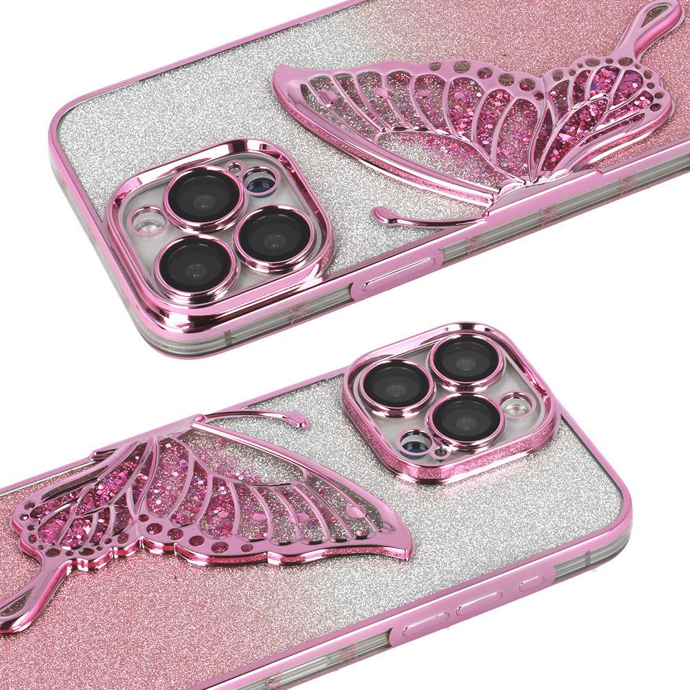 Tel Protect Butterfly Water Case for Iphone 12 Pro pink