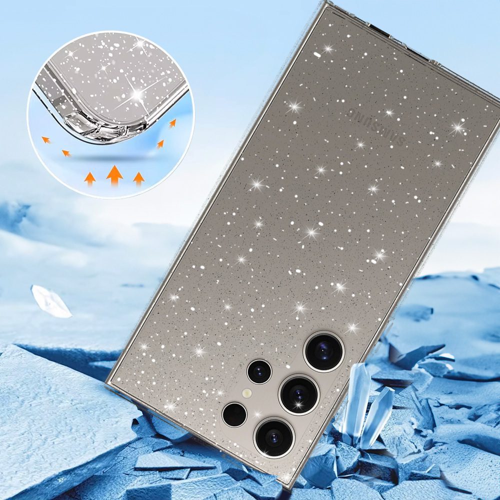 foto_add-303031 Crystal Glitter Case for Samsung Galaxy S25 Ultra Silver