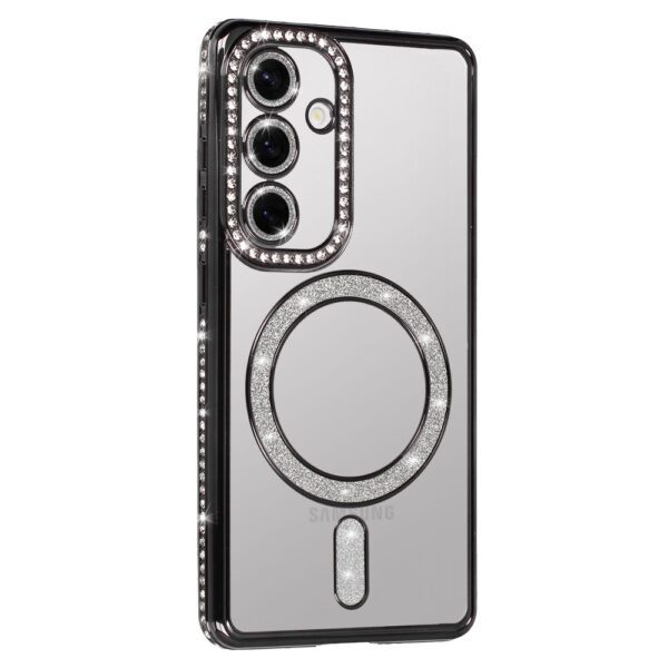 Bling Magsafe Case for Samsung Galaxy A55 5G black