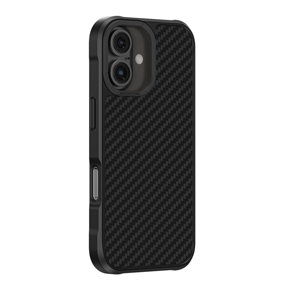 Amazing Thing Titan Max Bulletproof Grade Fibre 1500D Case 12FT IP166.1TXBK for Iphone 16 black