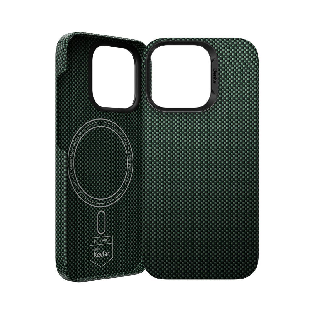 foto_add-304173 Benks Magnetic Armor Tint Kevlar 1000D (0064) for Iphone 16 Plus green