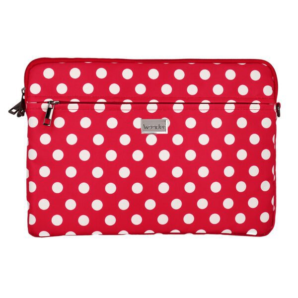 Wonder Sleeve Laptop 15-16 inches red polka-dot