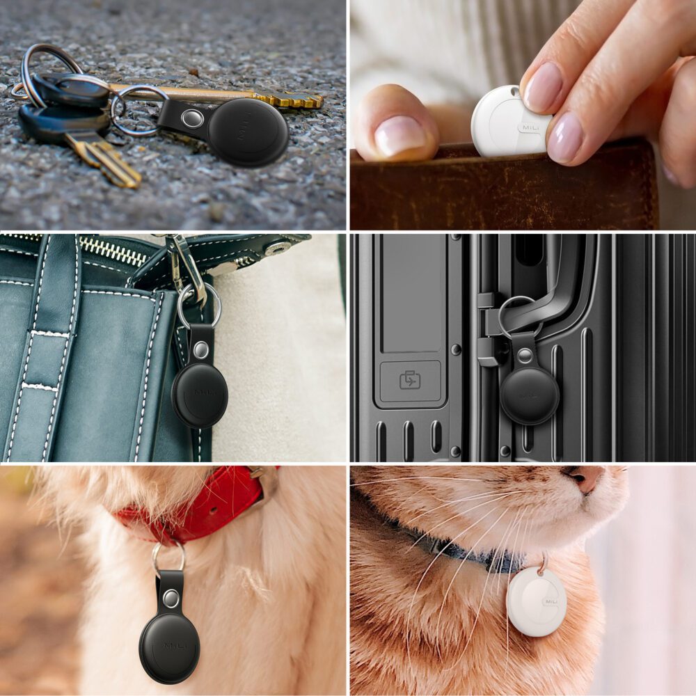 MiLi GPS Bluetooth MiTag Tracker HD-P16 (Apple only) + keyring black