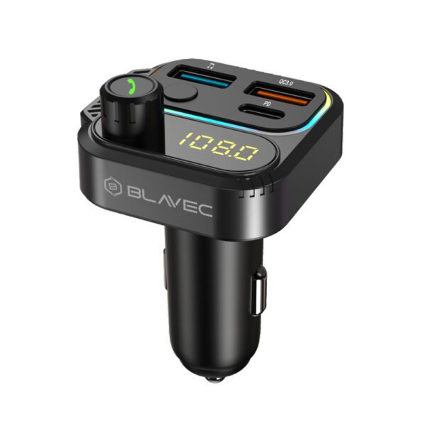foto_add-308485 Blavec FM Transmitter Flash TR-01 MP3, Bluetooth - 2xUSB + Type C - PD 36W QC3.0 18W (TFMFTR01-B) black