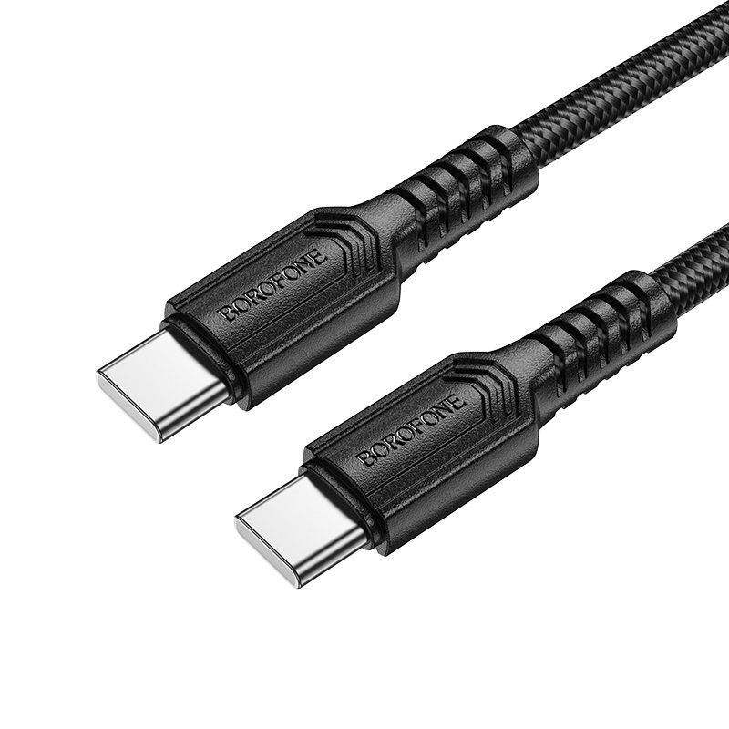 Borofone Cable BX116 Certain - Type C to Type C - PD 60W 3A 1 metre black