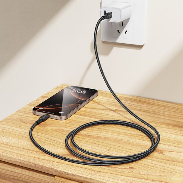 Borofone Cable BX116 Certain - Type C to Type C - PD 60W 3A 1 metre black