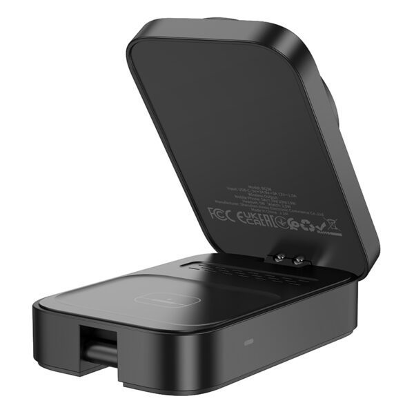 Borofone Wireless induction charger BQ38 Sharp 3 in 1 15W black