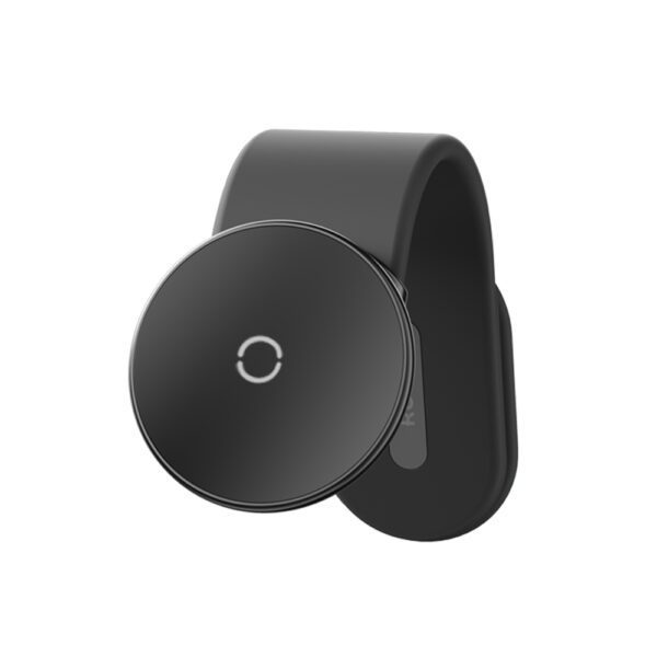 Rock Magnetic car holder Q11 with stick-on base with velcro to dashboard black