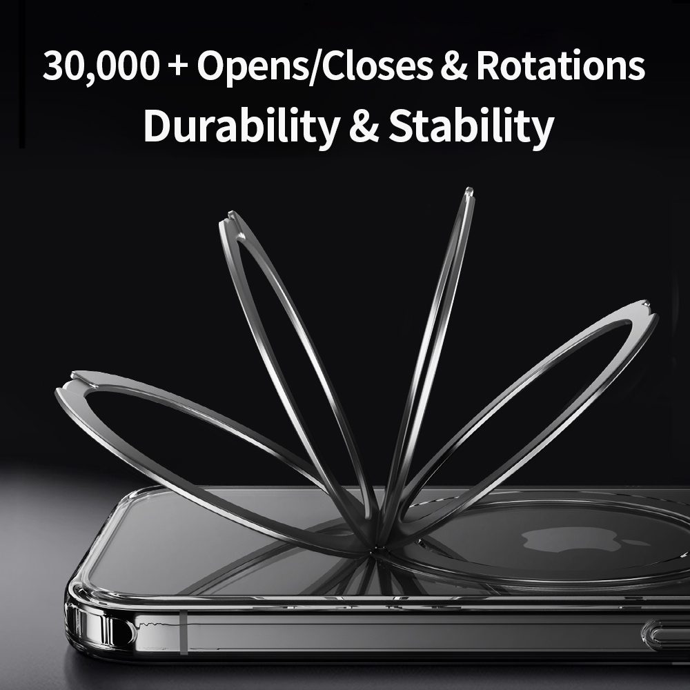 Rock Crystal Rotating Series Magnetic Case for Iphone 16 Pro Max transparent