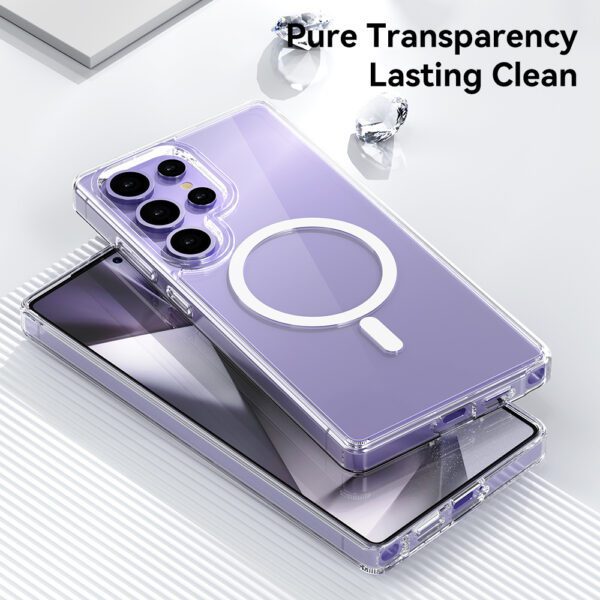 foto_add-311619 Rock Crystal Transparent Series Magnetic Case for Samsung Galaxy S25 Ultra transparent