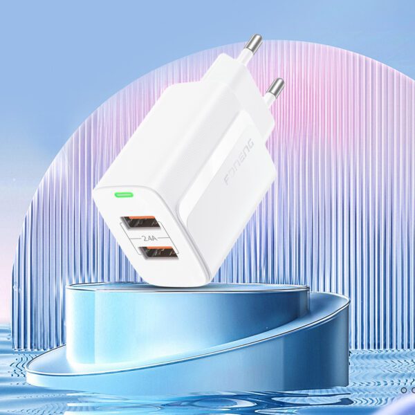 foto_add-312855 Foneng Wall charger EU63 - 2xUSB - 12W with USB to Type C cable white