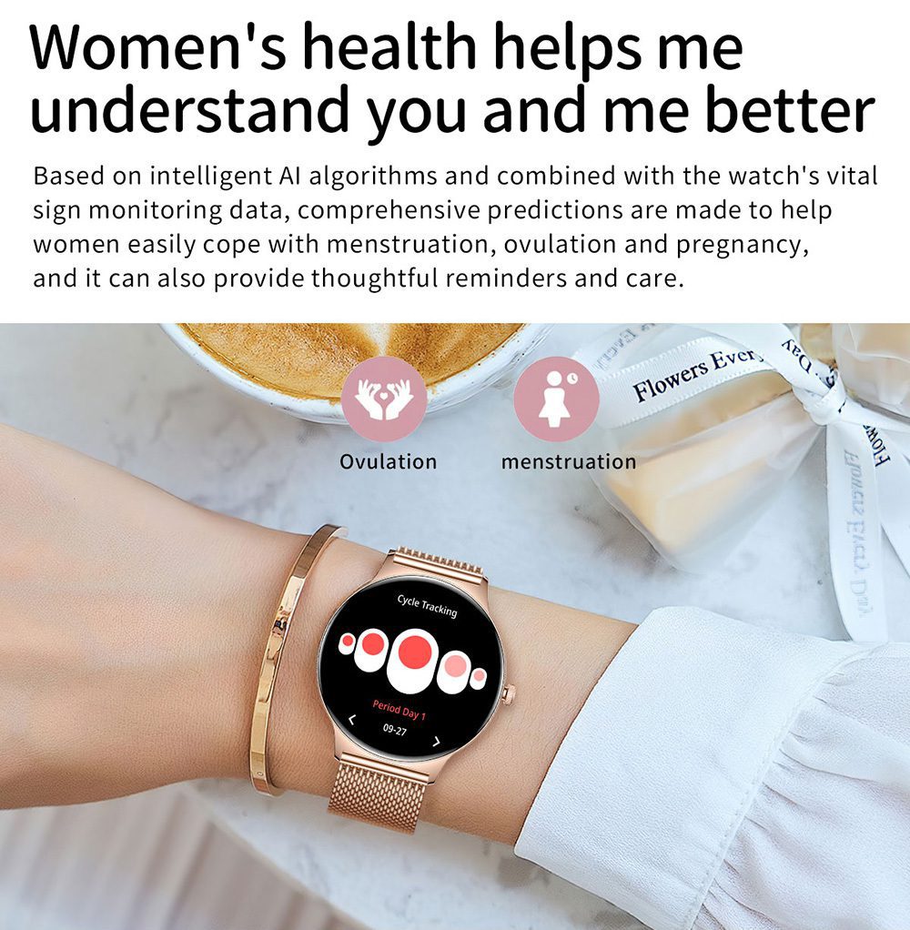 Blavec Smartwatch M-01 Vesta HD AMOLED Voice Call (SWM01-RG) rose gold