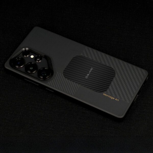 Blavec Metal plate for magnetic holder BM-01 set of 2 pieces round (40mm) and rectangle (40x58mm) carbon