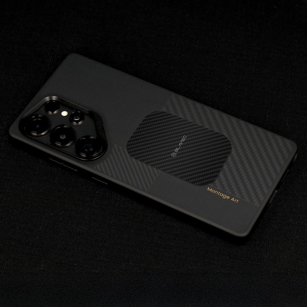 Blavec Metal plate for magnetic holder BM-01 set of 2 pieces round (40mm) and rectangle (40x58mm) carbon