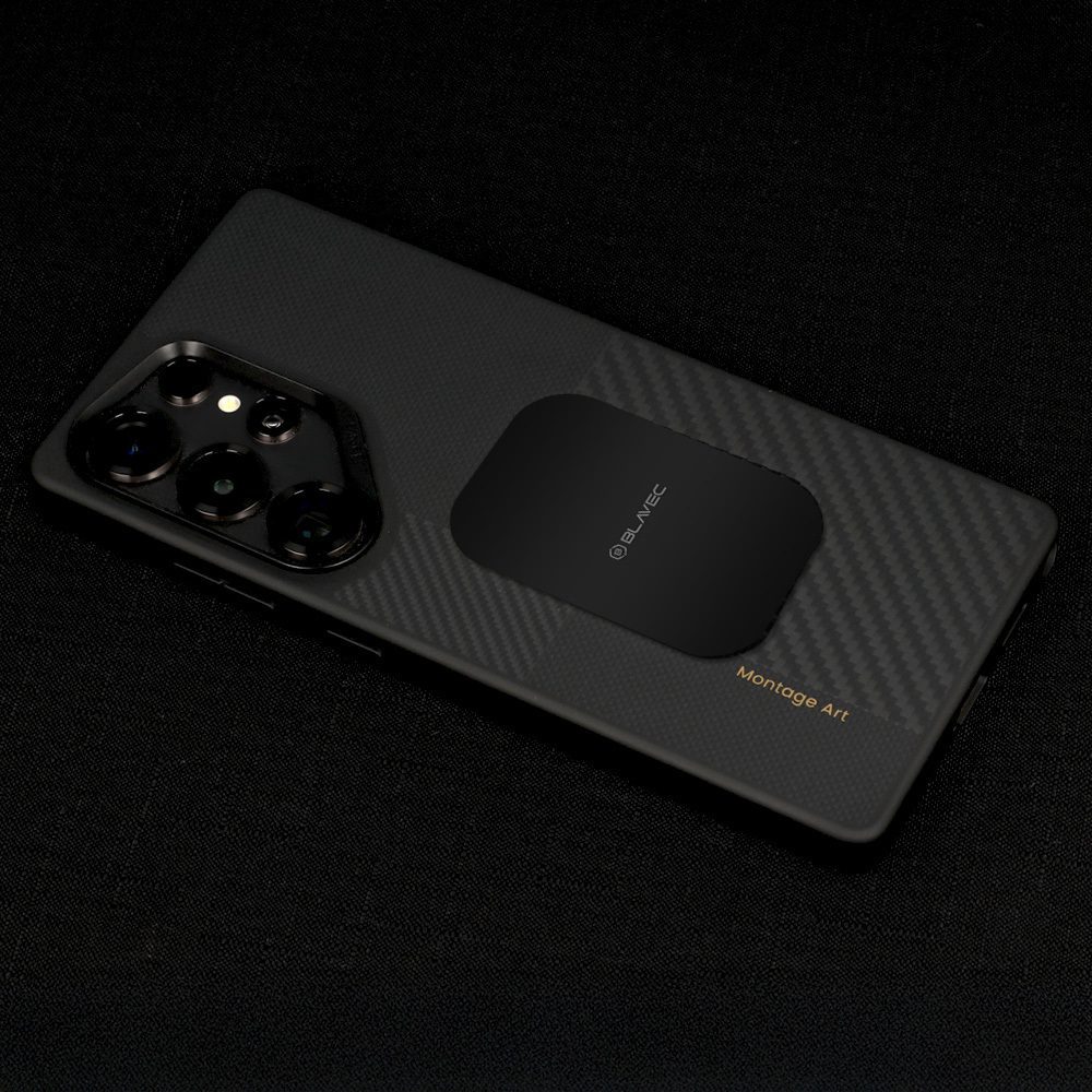 Blavec Metal plate for magnetic holder BM-02 set of 2 pieces rectangle (40x58mm) black and silver