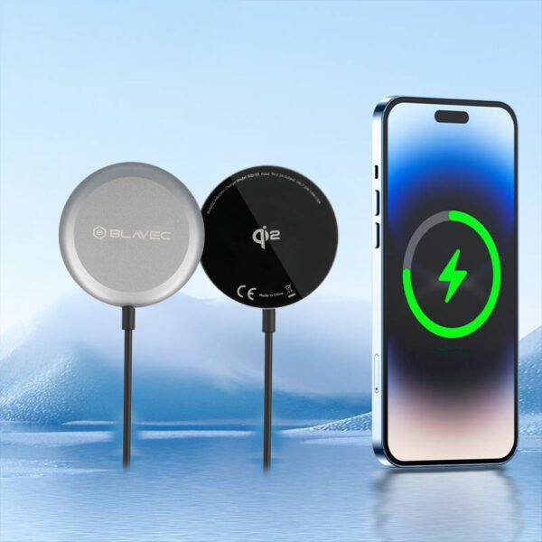 foto_add-314883 Blavec Ładowarka indukcyjna BQI-03 Qi2 15W magnetic Magsafe (BQI03-QI2MB) czarna